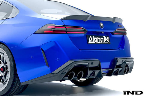 BMW M5 G90 Carbon Fibre Rear Trunk Spoiler by Alpha-N (2024+) - AUTOID® - Rear Spoilers - Alpha-N