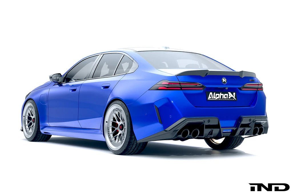 BMW M5 G90 Carbon Fibre Rear Trunk Spoiler by Alpha-N (2024+) - AUTOID® - Rear Spoilers - Alpha-N