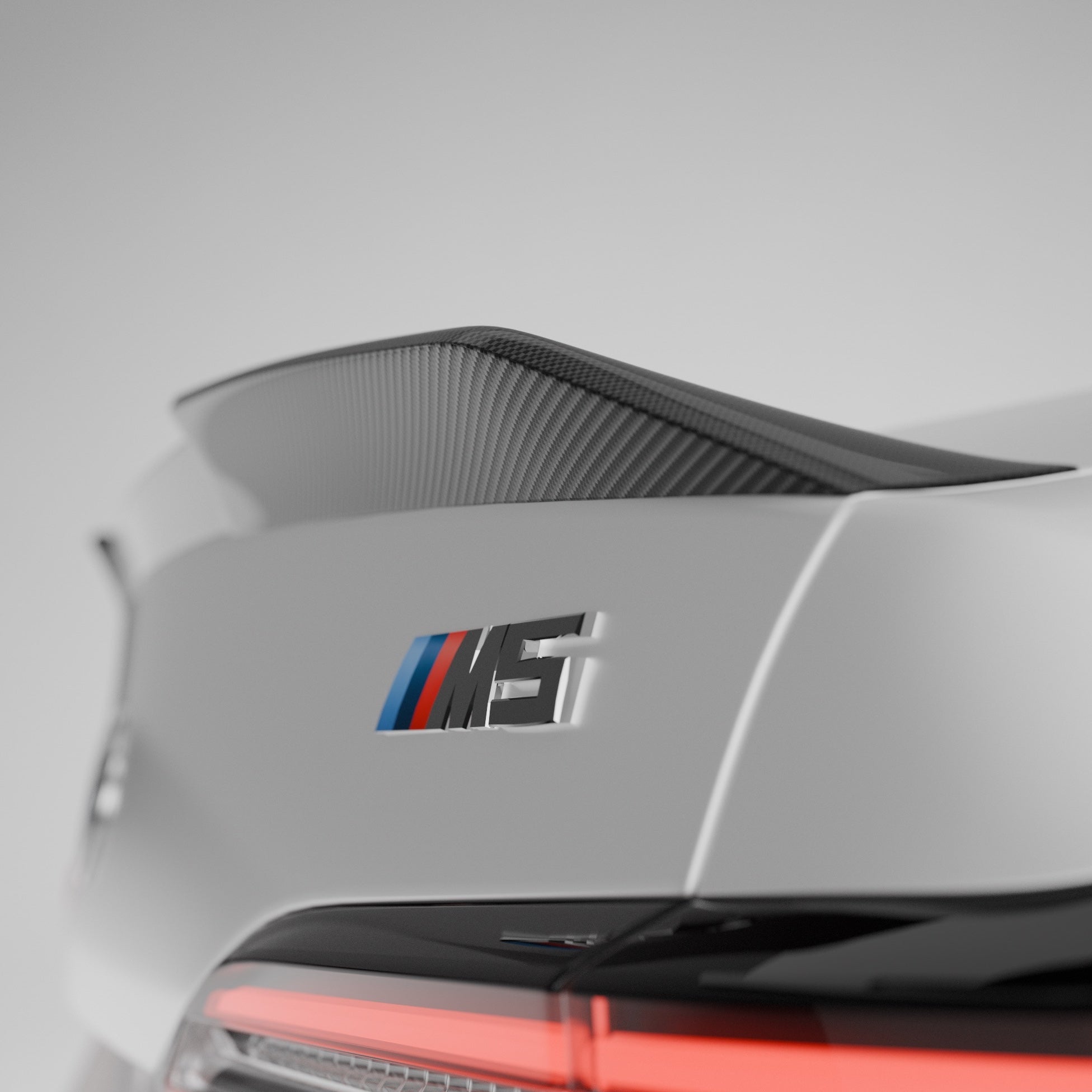 BMW M5 G90 & G60 5 Series Pre - Preg Carbon Fibre PR - 1 Rear Spoiler by TRE (2024+) - AUTOID - Rear Spoilers - TRE