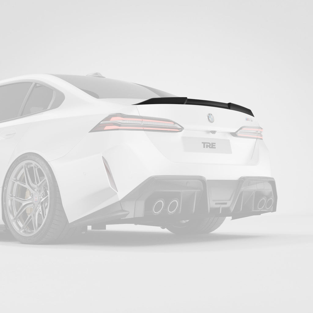 BMW M5 G90 & G60 5 Series Pre - Preg Carbon Fibre PR - 1 Rear Spoiler by TRE (2024+) - AUTOID - Rear Spoilers - TRE