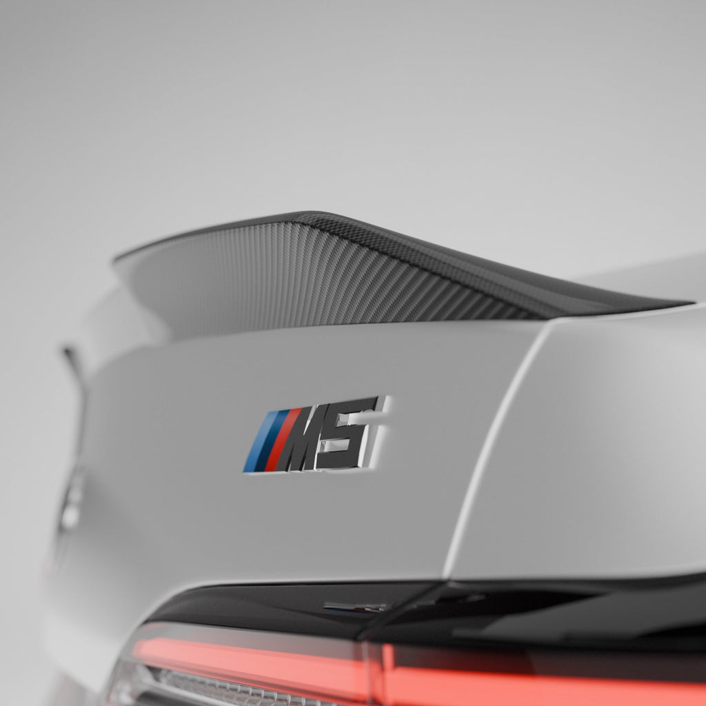 BMW M5 G90 & G60 5 Series Pre-Preg Carbon Fibre PR-1 Rear Spoiler by TREVORA - AUTOID® - Rear Spoilers - TREVORA