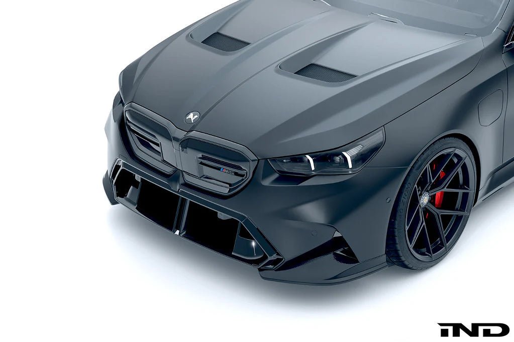 BMW M5 G90 G99 Carbon Fibre 2 - Piece Front Splitter by Alpha - N (2024+) - AUTOID - Front Lips & Splitters - Alpha - N