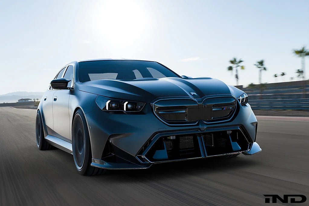 BMW M5 G90 G99 Carbon Fibre 2-Piece Front Splitter by Alpha-N (2024+) - AUTOID® - Front Lips & Splitters - Alpha-N