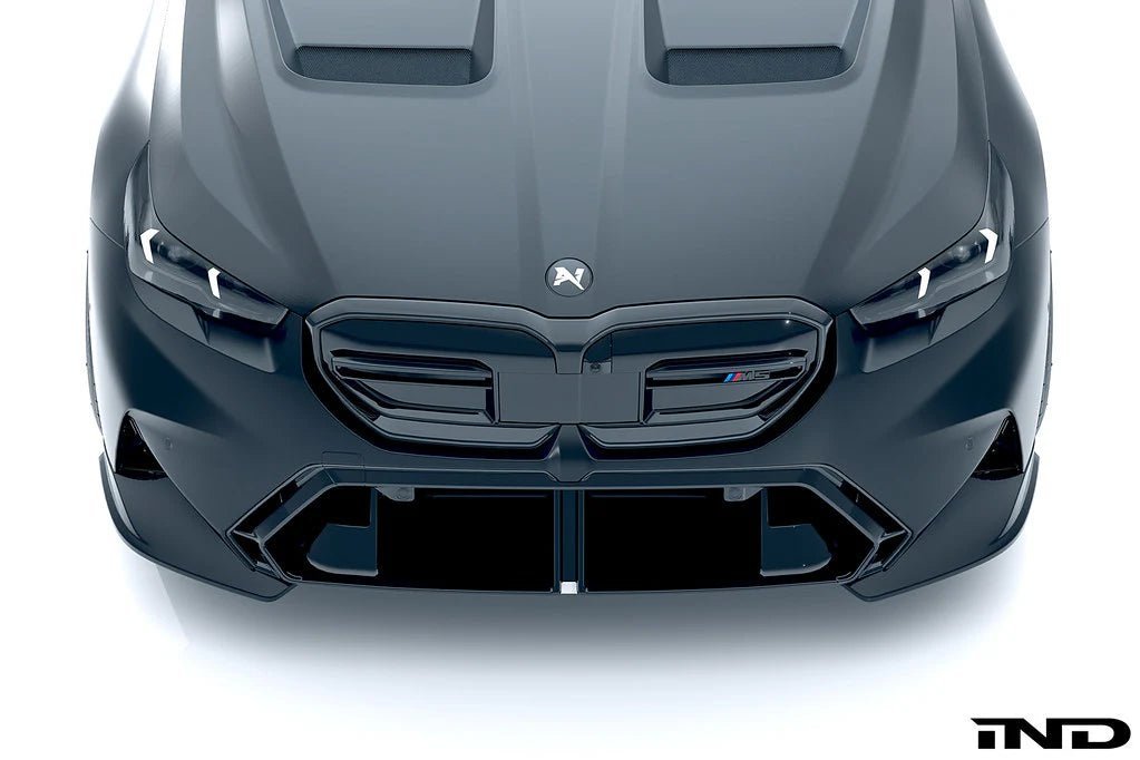 BMW M5 G90 G99 Carbon Fibre 2-Piece Front Splitter by Alpha-N (2024+) - AUTOID® - Front Lips & Splitters - Alpha-N