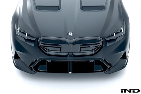 BMW M5 G90 G99 Carbon Fibre 2-Piece Front Splitter by Alpha-N (2024+) - AUTOID® - Front Lips & Splitters - Alpha-N