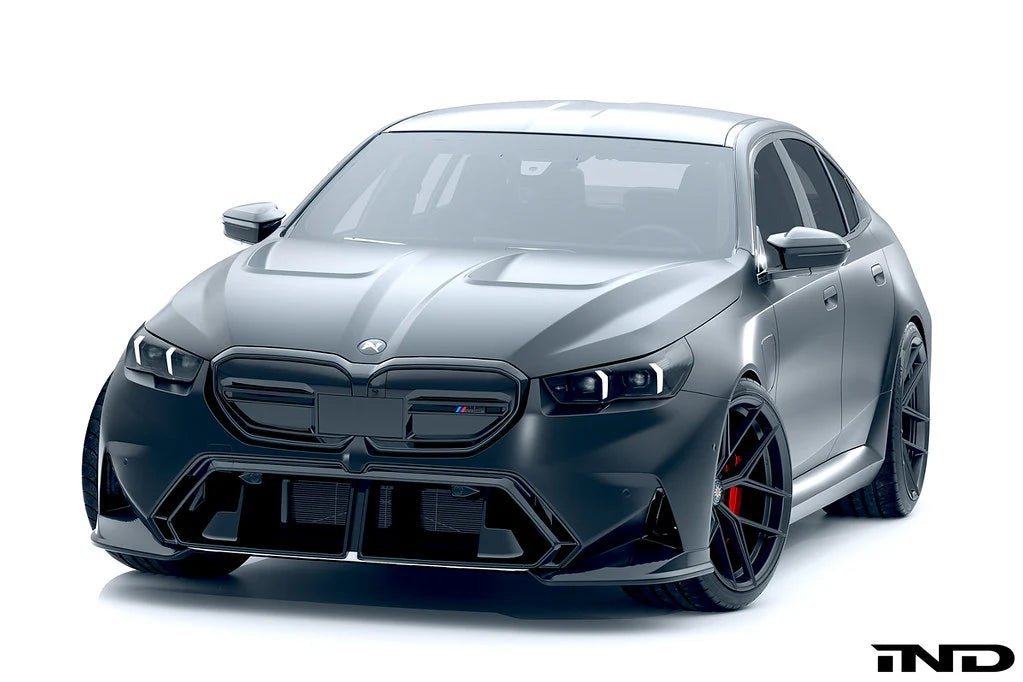 BMW M5 G90 G99 Carbon Fibre 2-Piece Front Splitter by Alpha-N (2024+) - AUTOID® - Front Lips & Splitters - Alpha-N