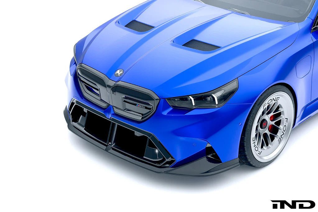 BMW M5 G90 G99 Carbon Fibre 3-Piece Front Splitter by Alpha-N (2024+) - AUTOID® - Front Lips & Splitters - Alpha-N