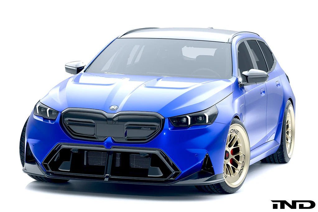 BMW M5 G90 G99 Carbon Fibre 3-Piece Front Splitter by Alpha-N (2024+) - AUTOID® - Front Lips & Splitters - Alpha-N