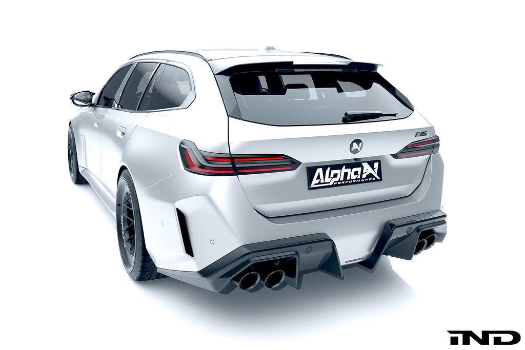 BMW M5 G90 G99 Carbon Fibre Rear Diffuser V1 by Alpha-N (2024+) - AUTOID® - Rear Diffusers - Alpha-N