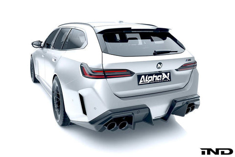 BMW M5 G90 G99 Carbon Fibre Rear Diffuser V1 by Alpha-N (2024+) - AUTOID® - Rear Diffusers - Alpha-N