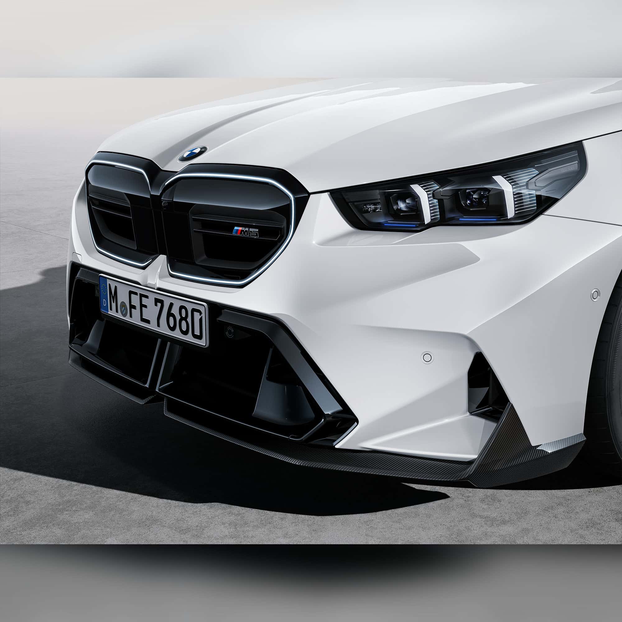 BMW M5 G90 G99 Genuine M Performance Carbon Fibre Front Splitter (2024+) - AUTOID® - Front Lips & Splitters - BMW M Performance