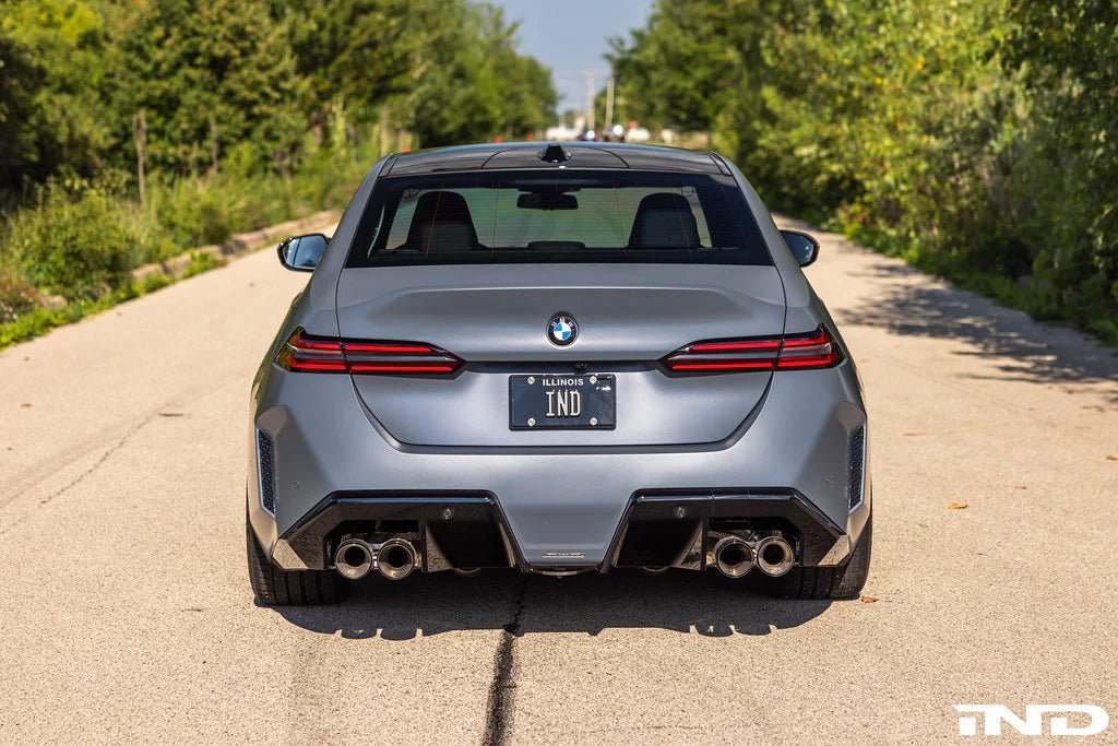 BMW M5 G90 G99 Gloss Black Rear Reflector Deletes by Acexxon (2024+) - AUTOID® - Reflector Inserts & Overlays - Acexxon Motorsports