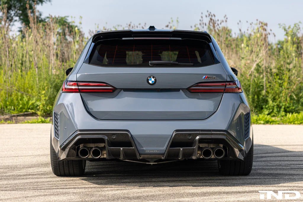 BMW M5 G90 G99 Gloss Black Rear Reflector Deletes by Acexxon (2024+) - AUTOID® - Reflector Inserts & Overlays - Acexxon Motorsports