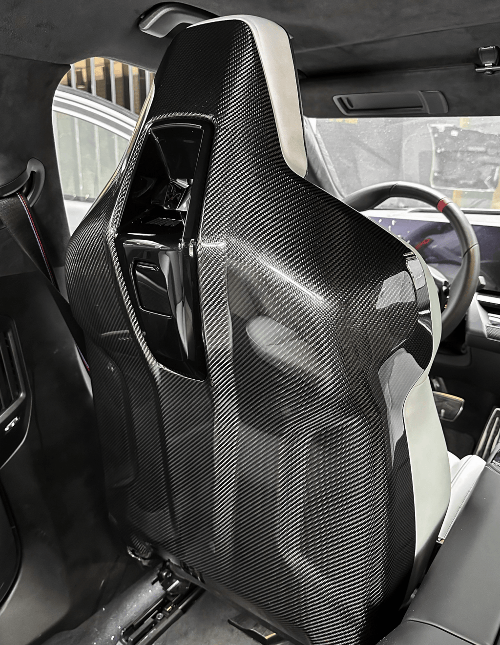 BMW M5 G90 & G99 Pre-Preg Carbon Fibre Full Seat Back Covers by FORM (2024+) - AUTOID® - Car Seat - FORM Industries