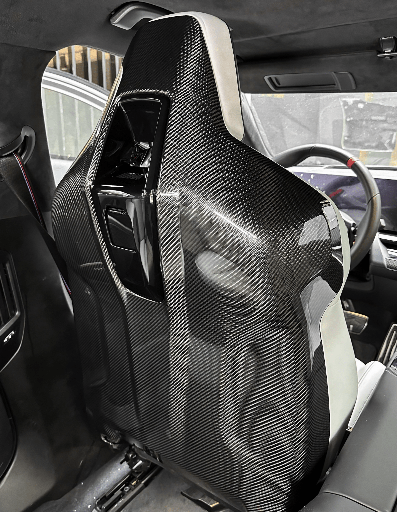 BMW M5 G90 & G99 Pre-Preg Carbon Fibre Full Seat Back Covers by FORM (2024+) - AUTOID® - Car Seat - FORM Industries