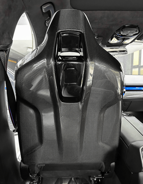 BMW M5 G90 & G99 Pre-Preg Carbon Fibre Full Seat Back Covers by FORM (2024+) - AUTOID® - Car Seat - FORM Industries