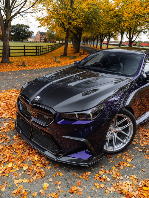 BMW M5 G90 G99 Pre-Preg Gloss Carbon Fibre GT Front Bonnet by SQ - AUTOID® - Front Hood - SQ