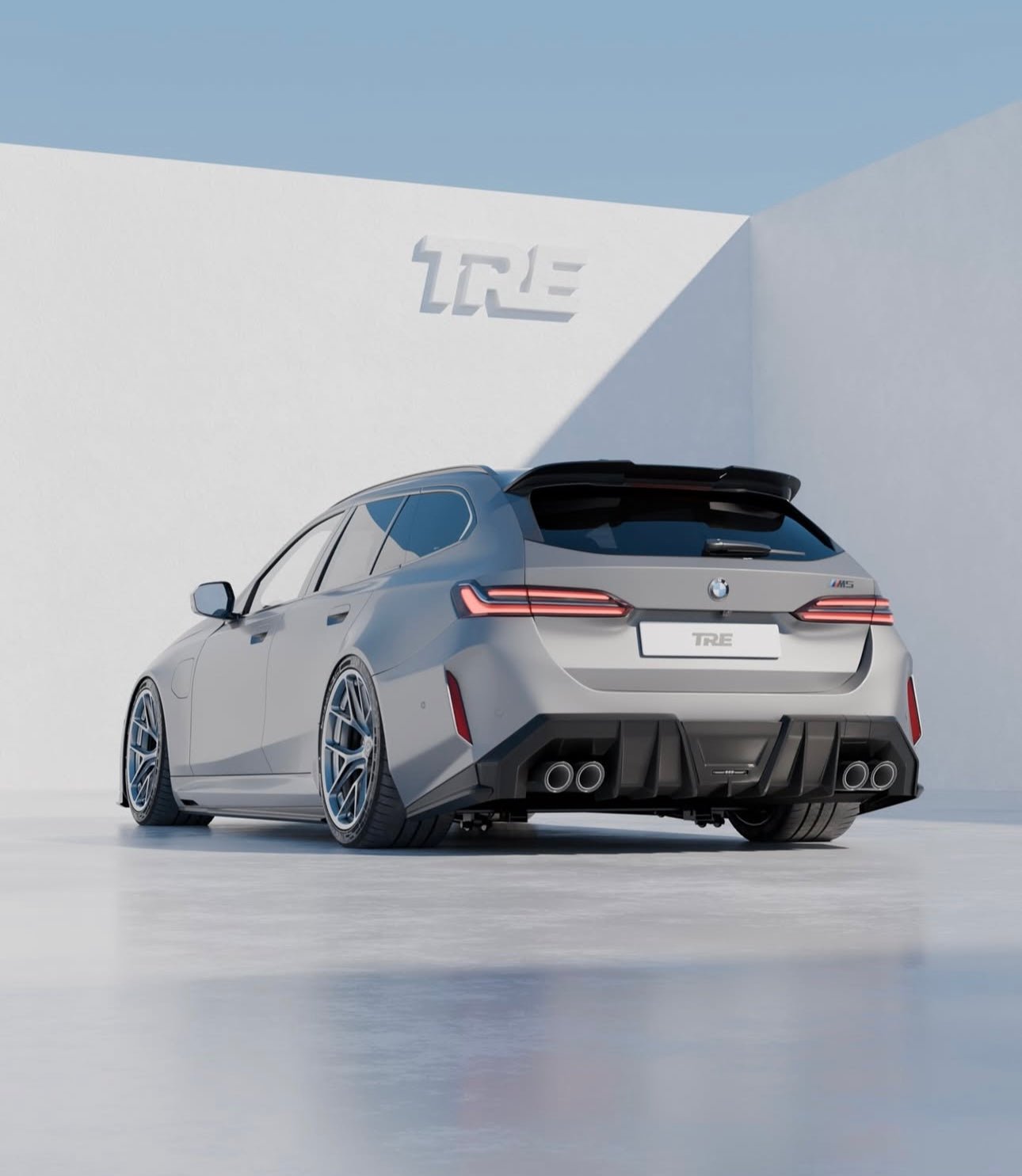 BMW M5 G99 Touring Pre-Preg Carbon Fibre PR-1 Rear Spoiler by TREVORA - AUTOID® - Rear Spoilers - TREVORA