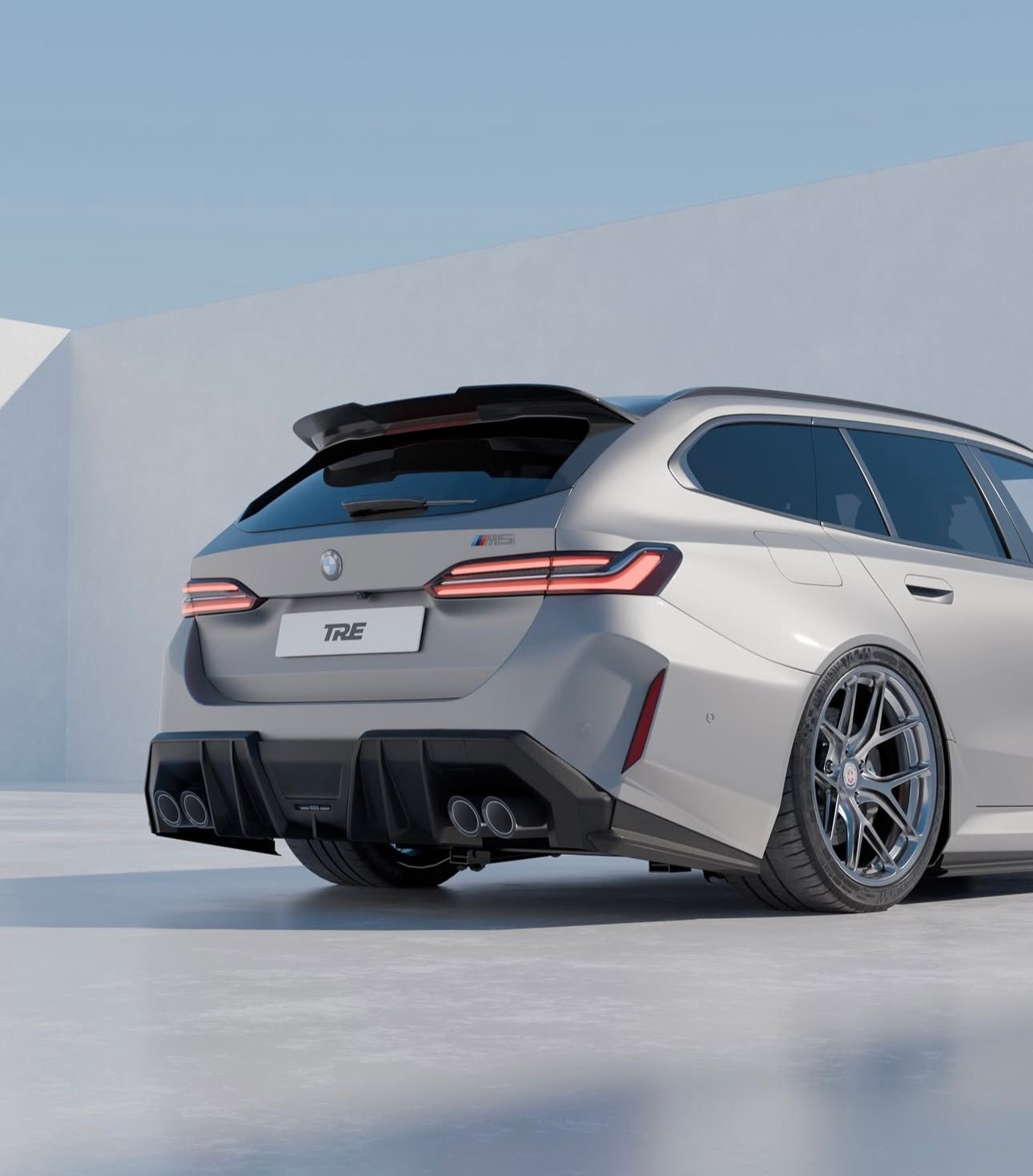 BMW M5 G99 Touring Pre-Preg Carbon Fibre PR-1 Rear Spoiler by TREVORA - AUTOID® - Rear Spoilers - TREVORA