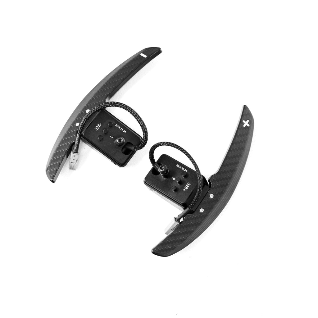 BMW Magnetic Gloss & Matte Pre-Preg Carbon Fibre Paddle Shifters Set by TXCP - AUTOID® - Paddle Shifters - TXCP