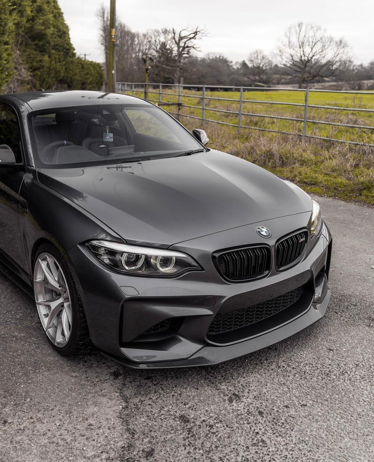BMW OG M2 F87 Carbon Fibre E-CSL Front Splitter by FORM (2015-2018) - AUTOID® - Front Lips & Splitters - FORM Industries