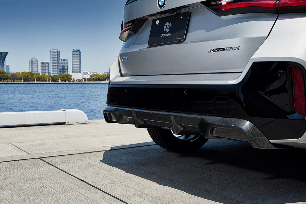 BMW X1 M Sport U11 Carbon Fibre Rear Diffuser by 3D Design (2022+) - AUTOID® - Rear Diffusers - 3DDesign