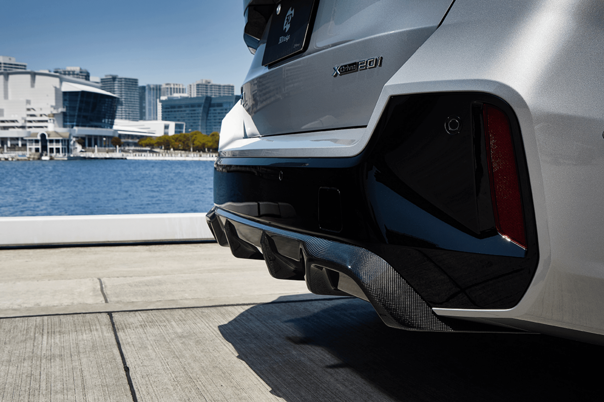 BMW X1 M Sport U11 Carbon Fibre Rear Diffuser by 3D Design (2022+) - AUTOID® - Rear Diffusers - 3DDesign
