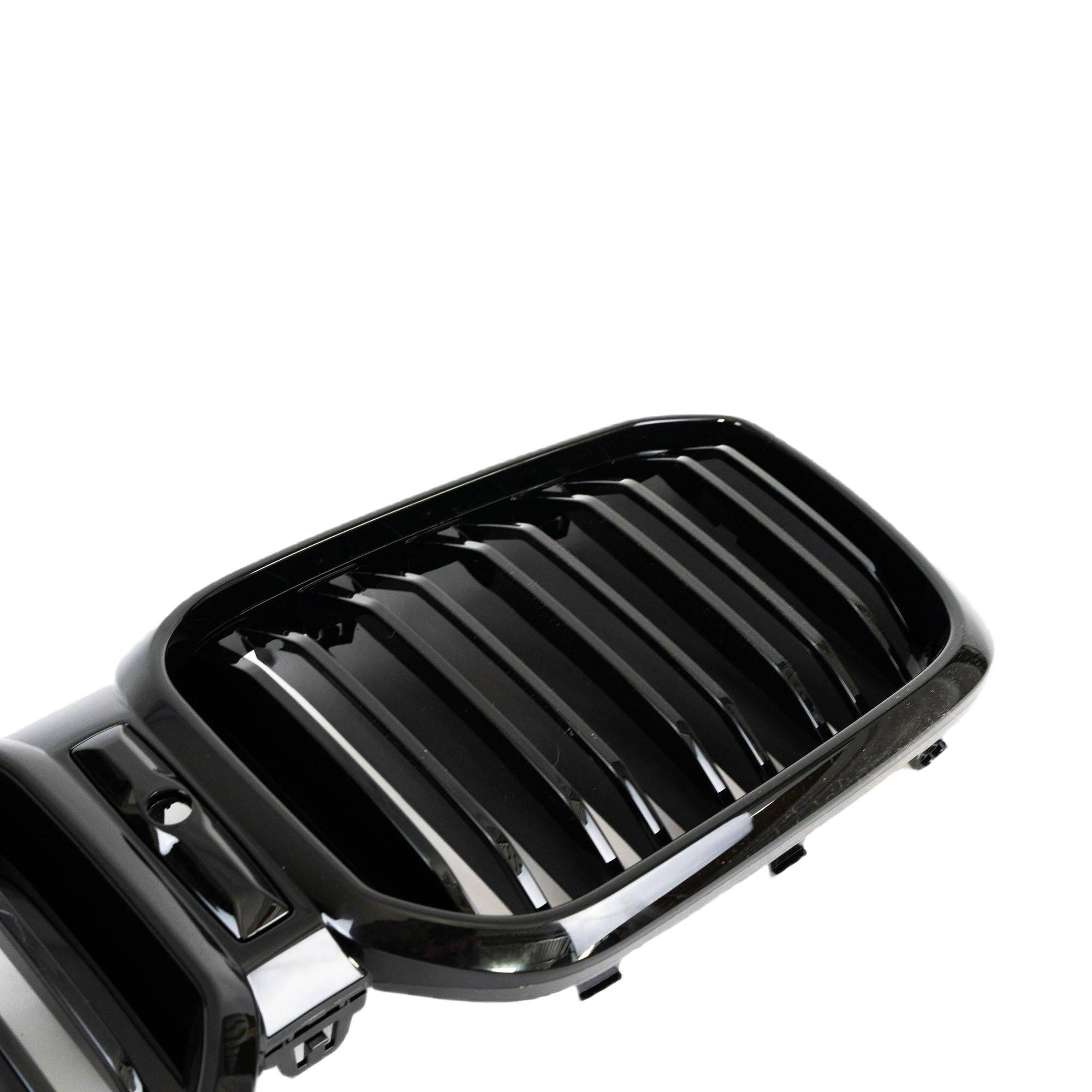 BMW X3 G01 LCI & X4 G02 LCI Gloss Black Kidney Grille by FORM (2021-2024) - AUTOID® - Front Grille - FORM Industries