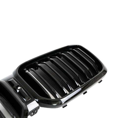BMW X3 G01 LCI & X4 G02 LCI Gloss Black Kidney Grille by FORM (2021-2024) - AUTOID® - Front Grille - FORM Industries