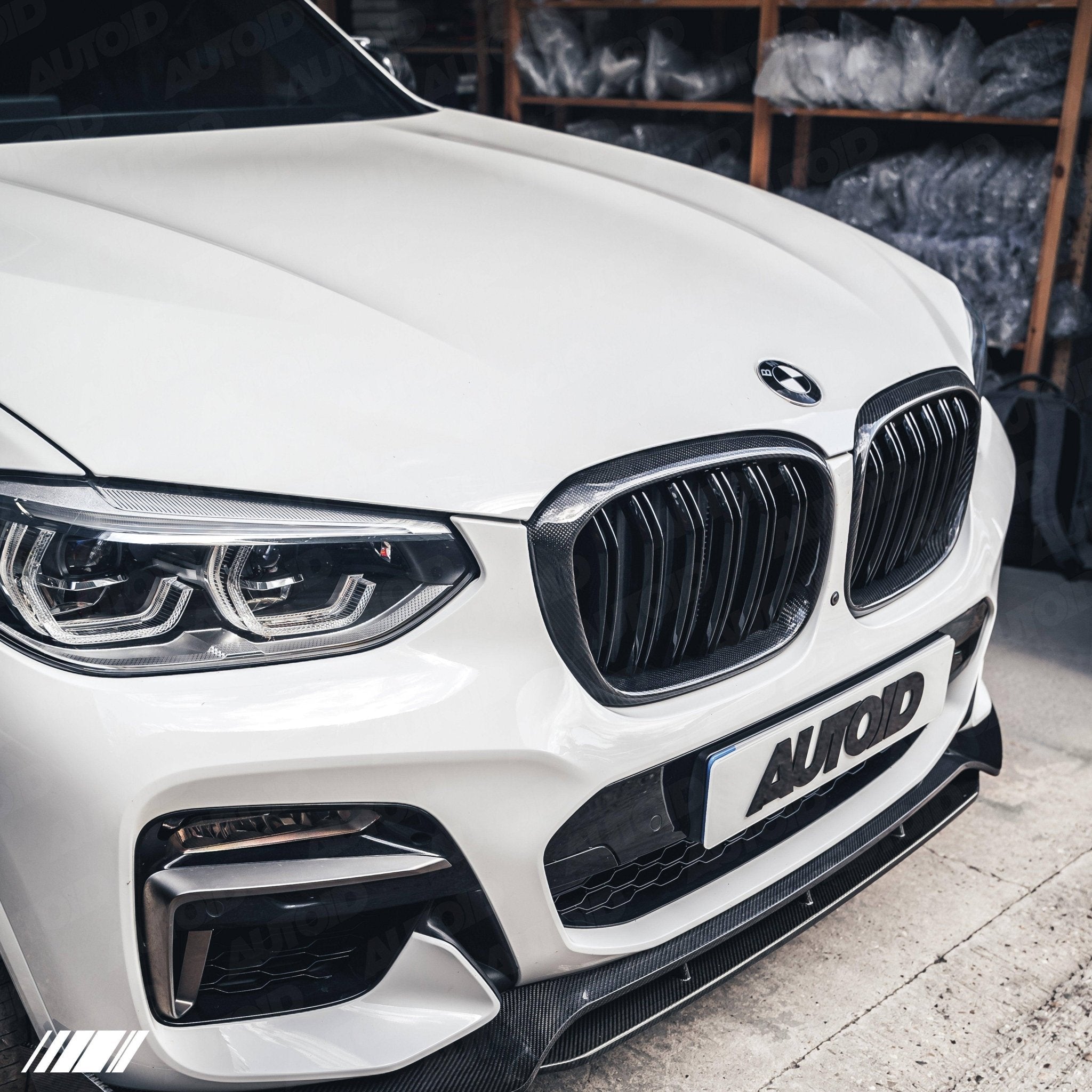 BMW X3 G01, X3M F97, X4 G02 & X4M F98 Carbon Fibre Kidney Grilles by FORM (2019+) - AUTOID® - Front Grille - FORM Industries