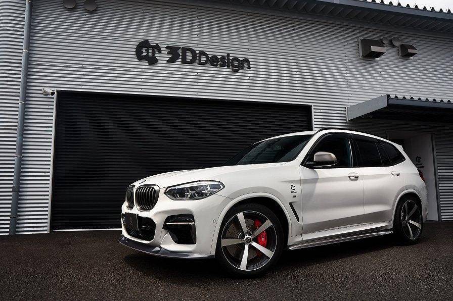 BMW X3 G01 & X4 G02 Full Length Carbon Fibre Side Skirts by 3D Design (2018+) - AUTOID® - Side Skirts & Winglets - 3DDesign