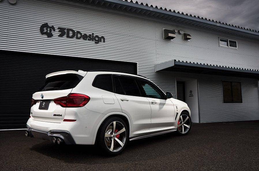 BMW X3 G01 & X4 G02 Full Length Carbon Fibre Side Skirts by 3D Design (2018+) - AUTOID® - Side Skirts & Winglets - 3DDesign