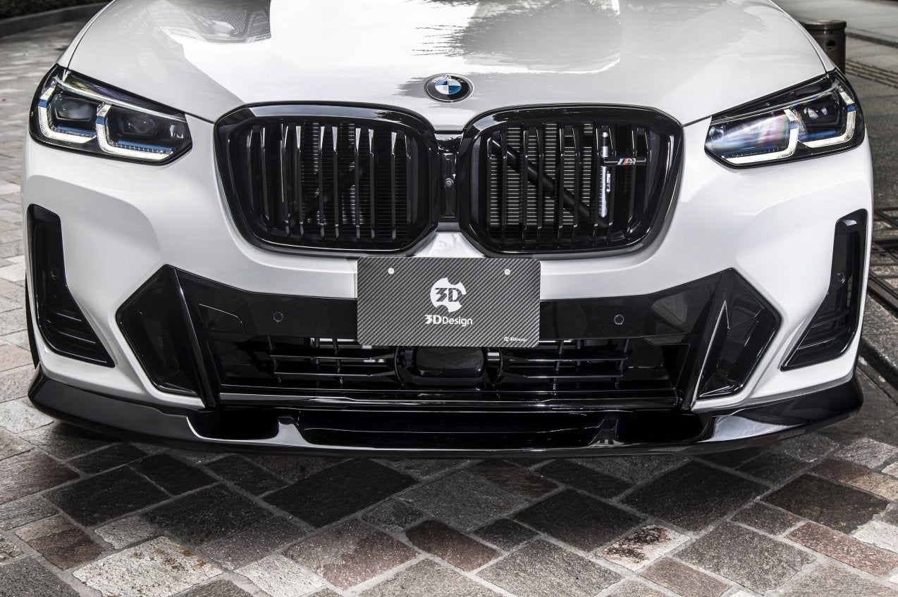 BMW X3 G01 & X4 G02 M Sport LCI Polyurethane Front Splitter by 3D Design (2021+) - AUTOID - Front Lips & Splitters - 3DDesign