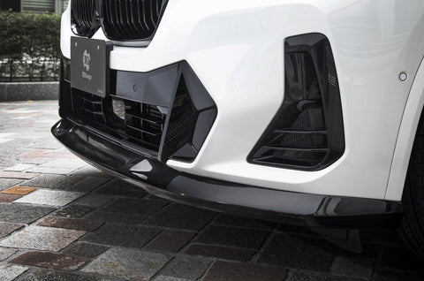 BMW X3 G01 & X4 G02 M Sport LCI Polyurethane Front Splitter by 3D Design (2021+) - AUTOID® - Front Lips & Splitters - 3DDesign