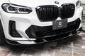 BMW X3 G01 & X4 G02 M Sport LCI Polyurethane Front Splitter by 3D Design (2021+) - AUTOID® - Front Lips & Splitters - 3DDesign