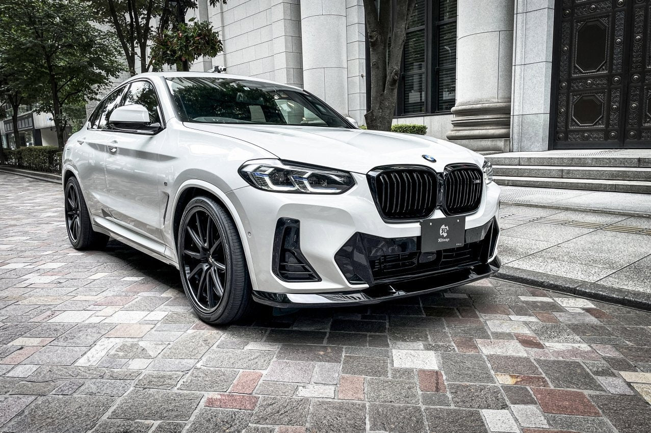 BMW X3 G01 & X4 G02 M Sport LCI Polyurethane Front Splitter by 3D Design (2021+) - AUTOID® - Front Lips & Splitters - 3DDesign