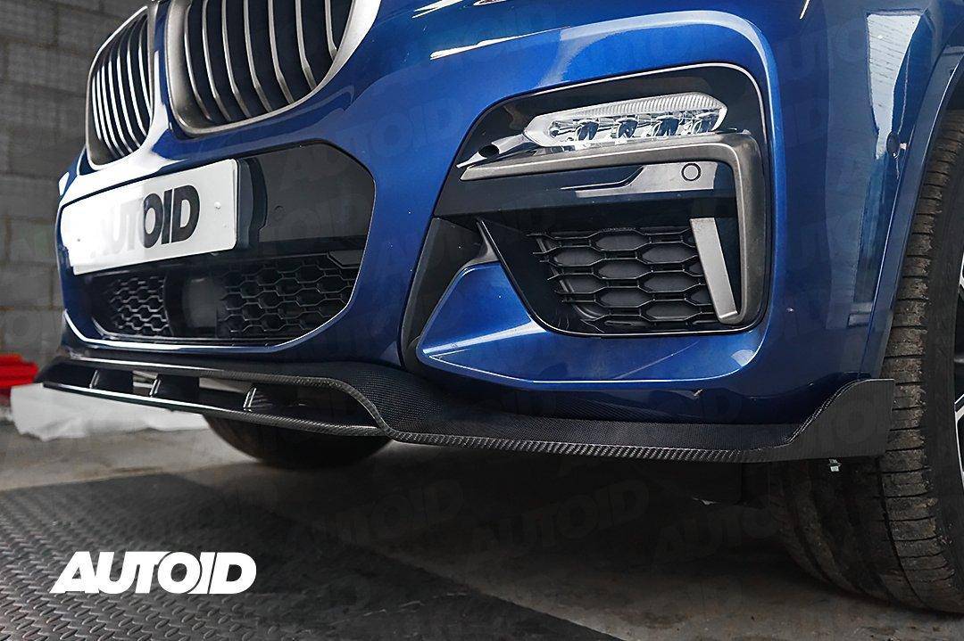 BMW X3 G01 & X4 G02 Pre - LCI Carbon Fibre Competition Front Splitter (2017 - 2021) - AUTOID - Front Lips & Splitters - Essentials