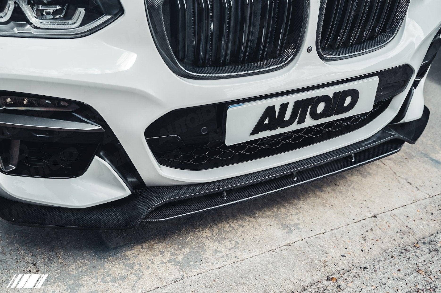 BMW X3 G01 & X4 G02 Pre - LCI Carbon Fibre Competition Front Splitter (2017 - 2021) - AUTOID - Front Lips & Splitters - Essentials