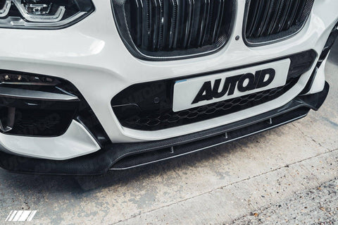 BMW X3 G01 & X4 G02 Pre-LCI Carbon Fibre Competition Front Splitter by FORM (2017-2021) - AUTOID® - Front Lips & Splitters - FORM Industries