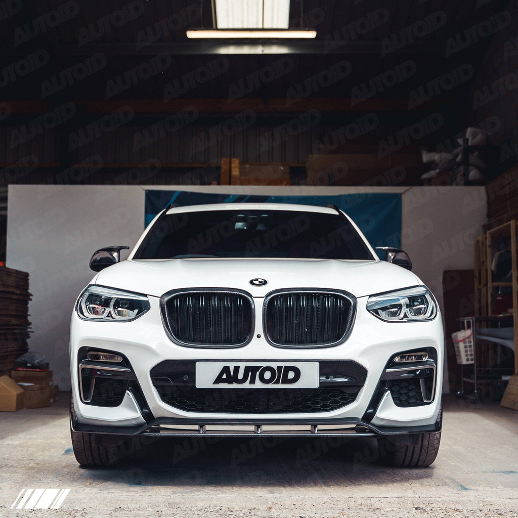 BMW X3 G01 & X4 G02 Pre-LCI Carbon Fibre Competition Front Splitter by FORM (2017-2021) - AUTOID® - Front Lips & Splitters - FORM Industries
