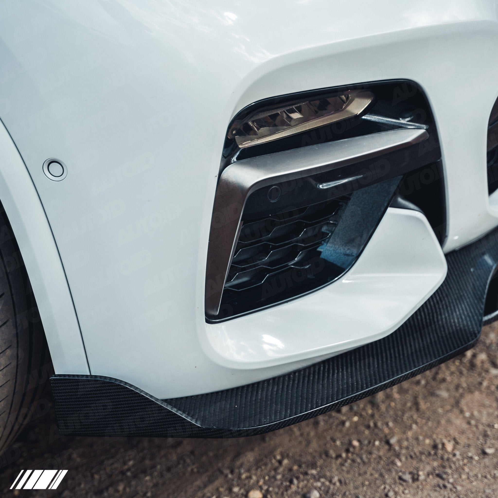 BMW X3 G01 & X4 G02 Pre-LCI Carbon Fibre Competition Front Splitter by FORM (2017-2021) - AUTOID® - Front Lips & Splitters - FORM Industries