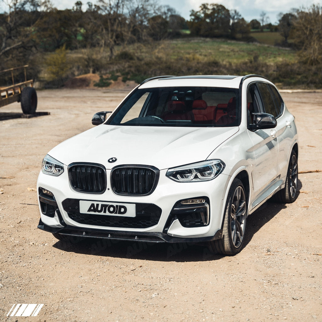 BMW X3 G01 & X4 G02 Pre-LCI Carbon Fibre Competition Front Splitter by FORM (2017-2021) - AUTOID® - Front Lips & Splitters - FORM Industries
