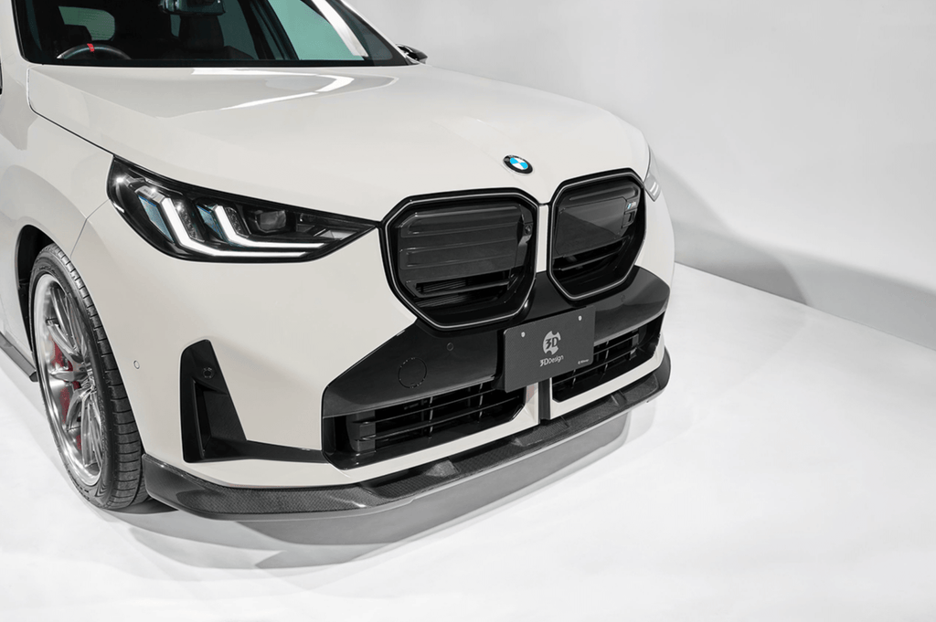 BMW X3 G45 Carbon Fibre Front Lip Spoiler by 3D Design (2024+) - AUTOID® - Front Lips & Splitters - 3DDesign