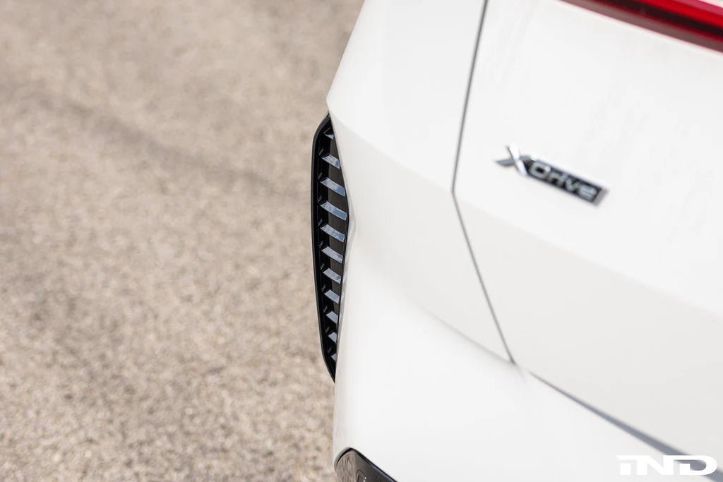 BMW X3 G45 M-Sport Gloss Black Rear Reflector Deletes by Acexxon (2024+) - AUTOID® - Reflector Inserts & Overlays - Acexxon Motorsports