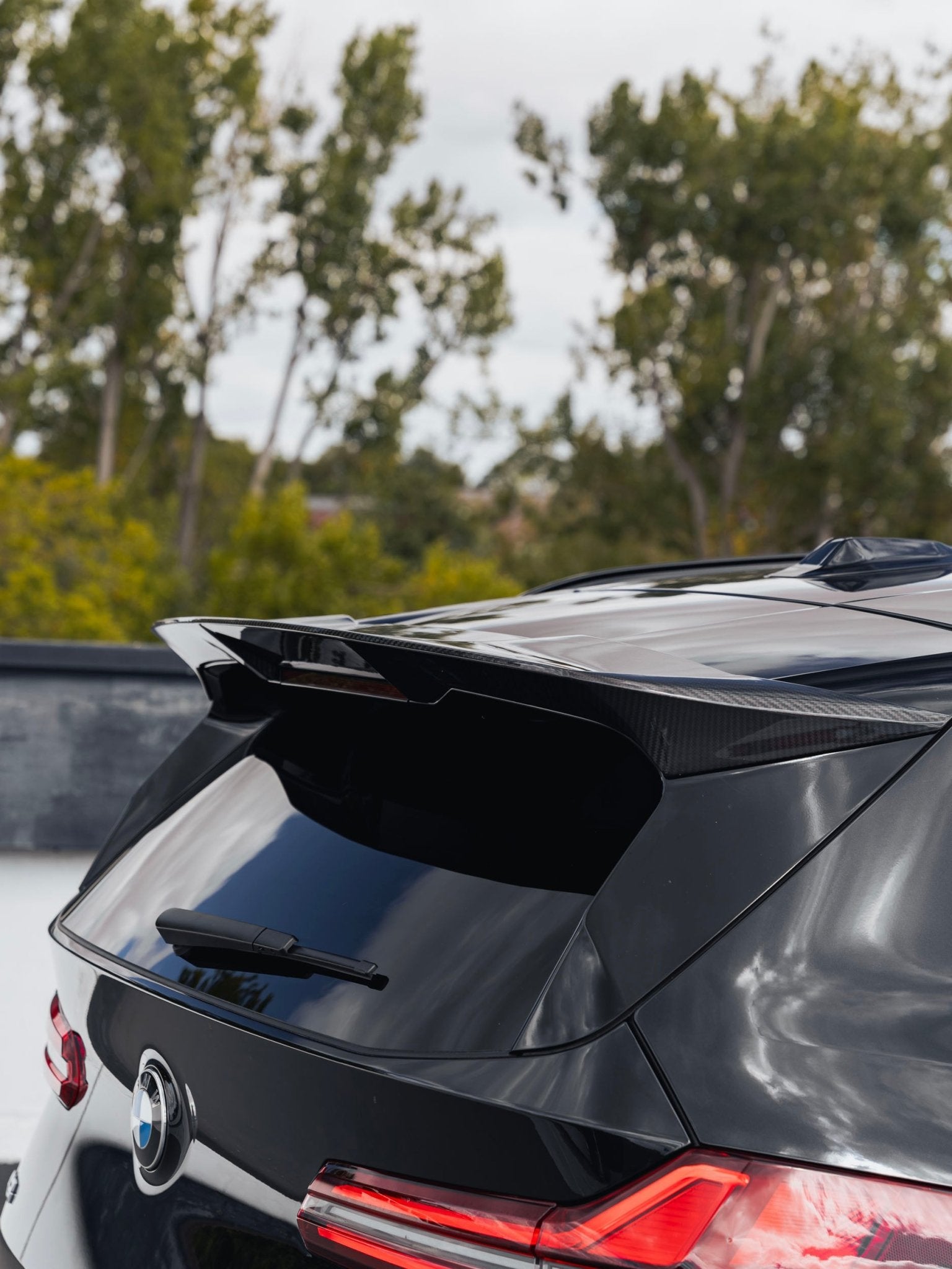BMW X3 G45 Pre-preg Carbon Fibre PR-1 Rear Roof Spoiler by TREVORA (2025+) - AUTOID® - Rear Spoilers - TREVORA