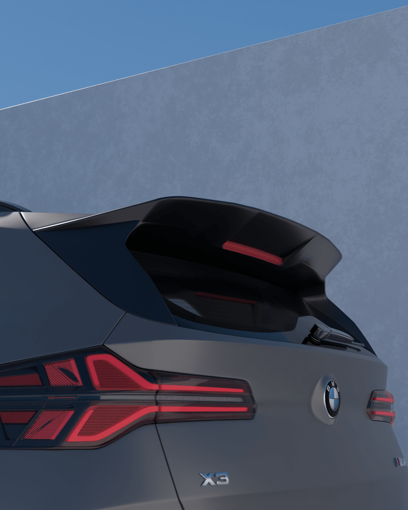 BMW X3 G45 Pre-preg Carbon Fibre PR-1 Rear Roof Spoiler by TREVORA (2025+) - AUTOID® - Rear Spoilers - TREVORA