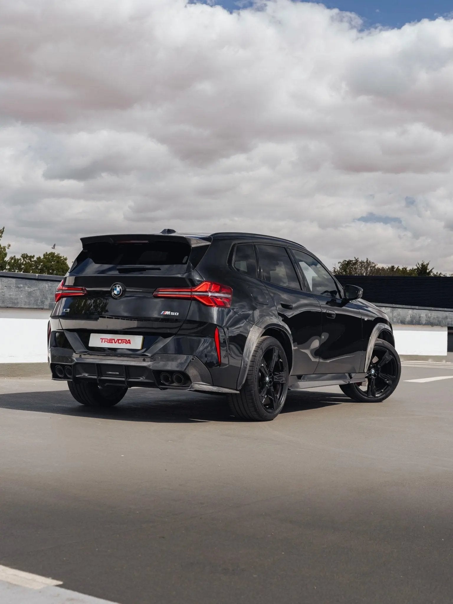 BMW X3 G45 Pre-preg Carbon Fibre PR-1 Rear Roof Spoiler by TREVORA (2025+) - AUTOID® - Rear Spoilers - TREVORA