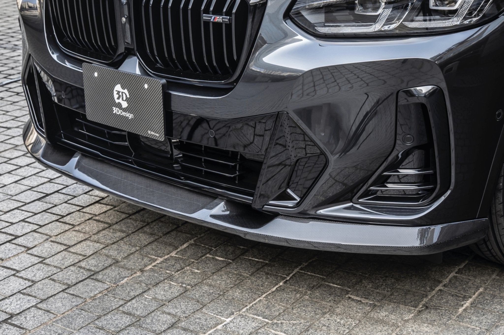 BMW X3 LCI G01 Carbon Fibre Front Splitter by 3D Design (2021+) - AUTOID - Front Lips & Splitters - 3DDesign