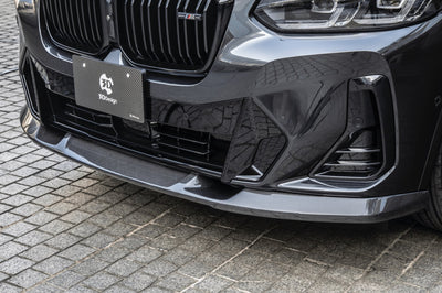 BMW X3 LCI G01 Carbon Fibre Front Splitter by 3D Design (2021+) - AUTOID - Front Lips & Splitters - 3DDesign