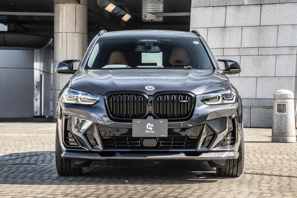 BMW X3 LCI G01 Carbon Fibre Front Splitter by 3D Design (2021+) - AUTOID® - Front Lips & Splitters - 3DDesign
